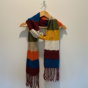 Colorful Hand Knit Scarf